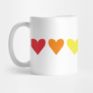 Rainbow Hearts Mug